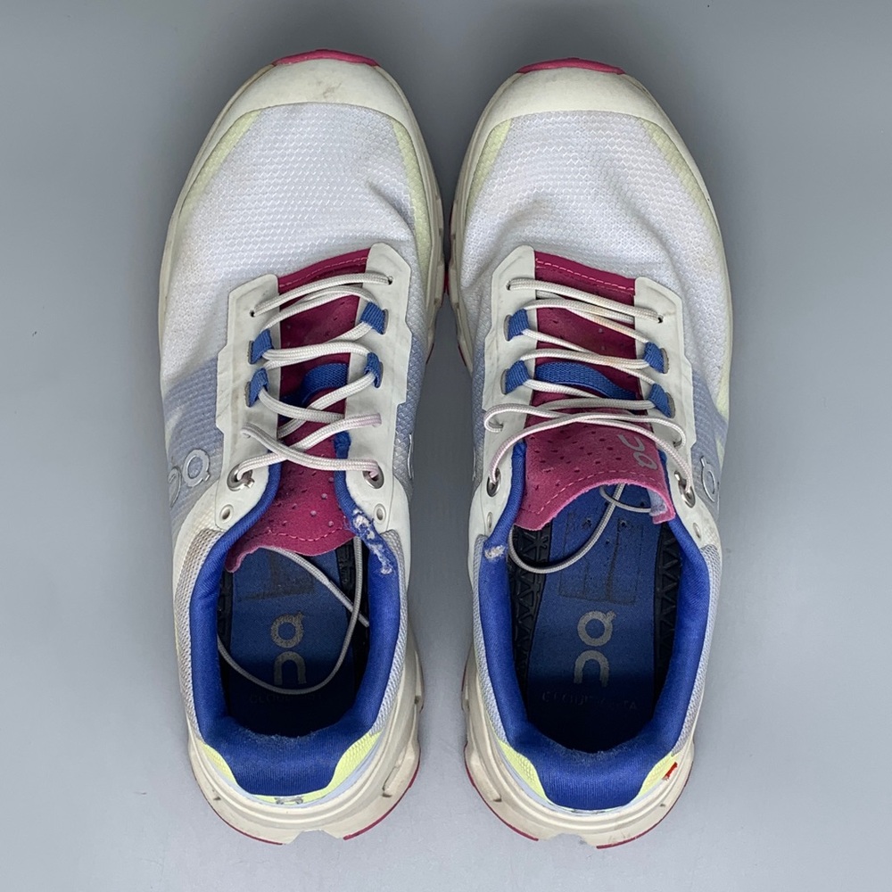 On Cloudventure Trail Pink Blue Running Shoes Women's Sz‎ 8 - Picture 4 of 11